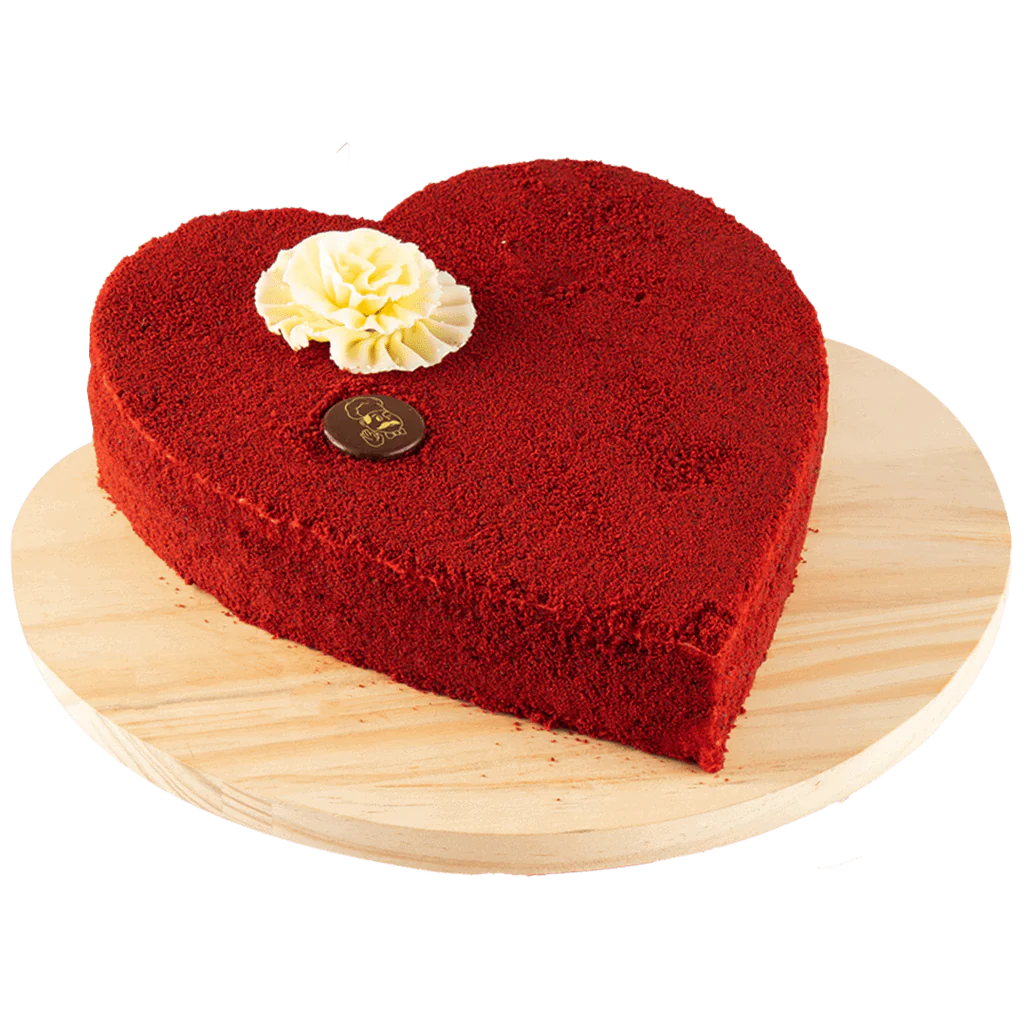Red velvet heart cake - Surprise Flowers Dubai