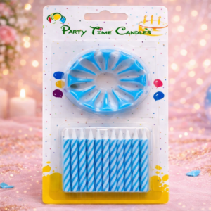 Spiral Birthday Candles ( Blue )