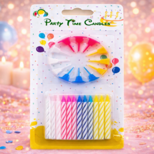 Spiral Birthday Candle ( Multicolor )