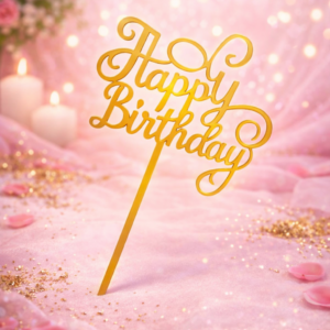 Happy Birthday Topper (Stylish Font)