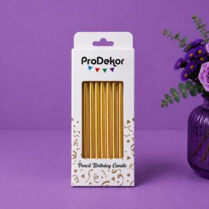 Gold Metallic Candles